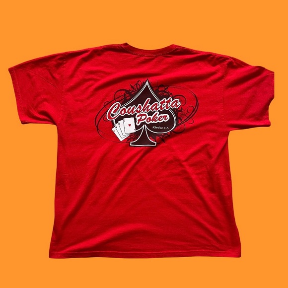 Coushatta Poker Ace Graphic T-Shirt Men Size XL - Picture 2 of 7